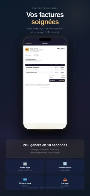 SnapInvoice - Factures IA screenshot 4