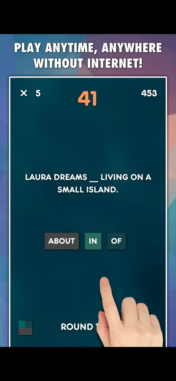 Screenshot #2 pour Prepositions Test