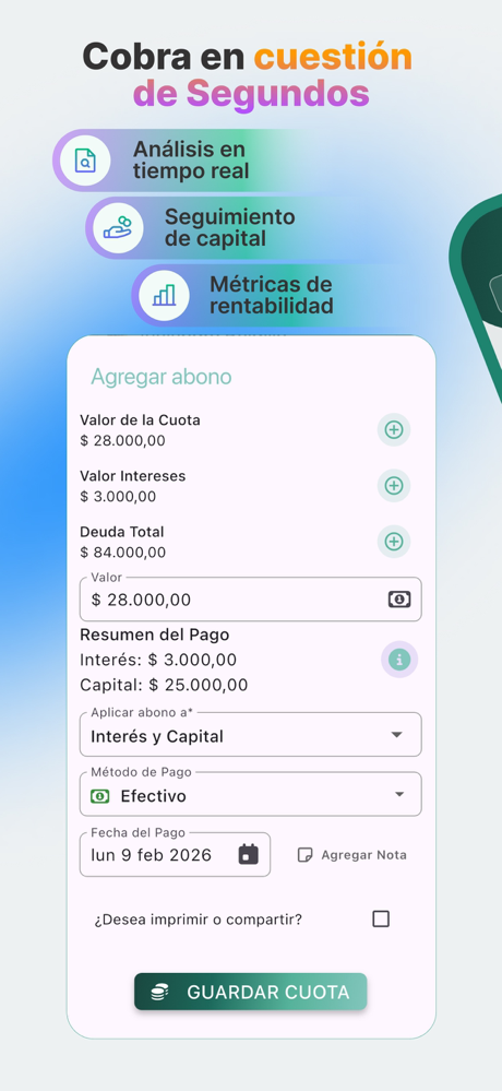 CobrApp: Cobranza y Cartera screenshot 8