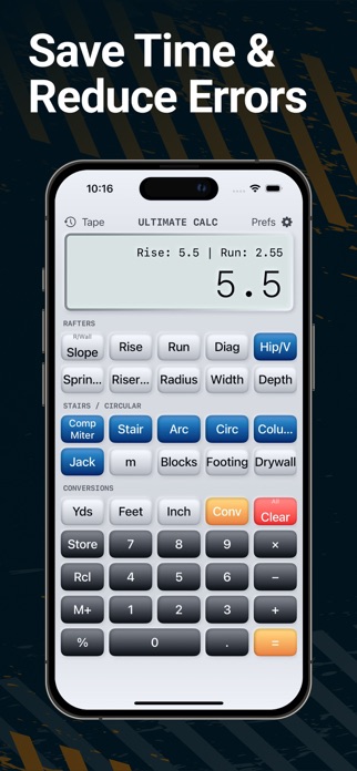 Construction Calculator Pro #1 Screenshot 3 of 4
