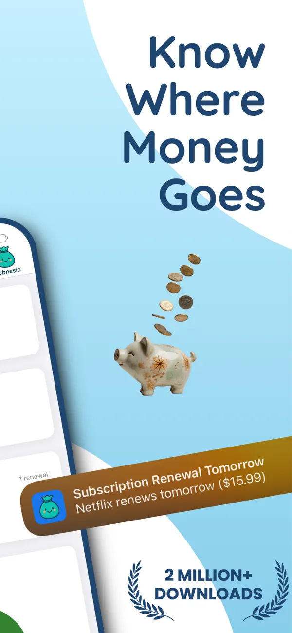 #2. Subnesia - Track Subscriptions (iOS) โดย: Conscious Brands FeA LLC