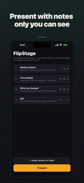 FlipStage: Present Two-Sided screenshot 1