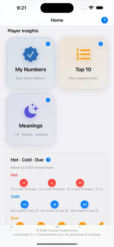 LottoInsight AI screenshot 1 of 10