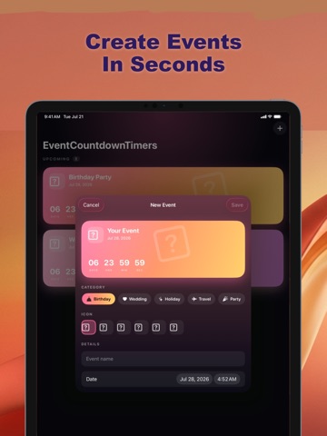 Event Countdown Timers