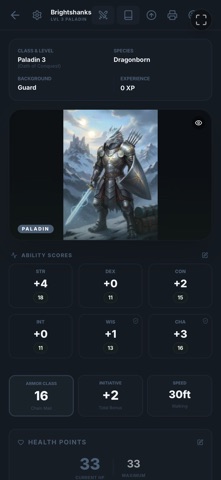 RPG Buddy Companion screenshot 2