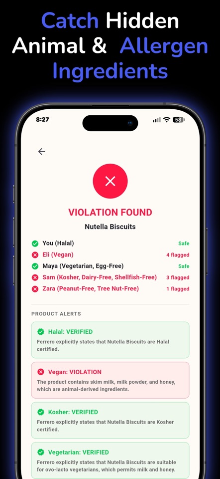 Belief Kit: Food Label Scanner screenshot 2