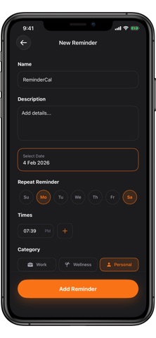 ReminderCal - Reminders Screenshot 3 of 8