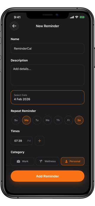 ReminderCal - Reminders Screenshot 3 of 8
