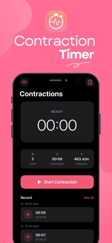 Labor Contraction Timer & Log Screenshot 1 of 7