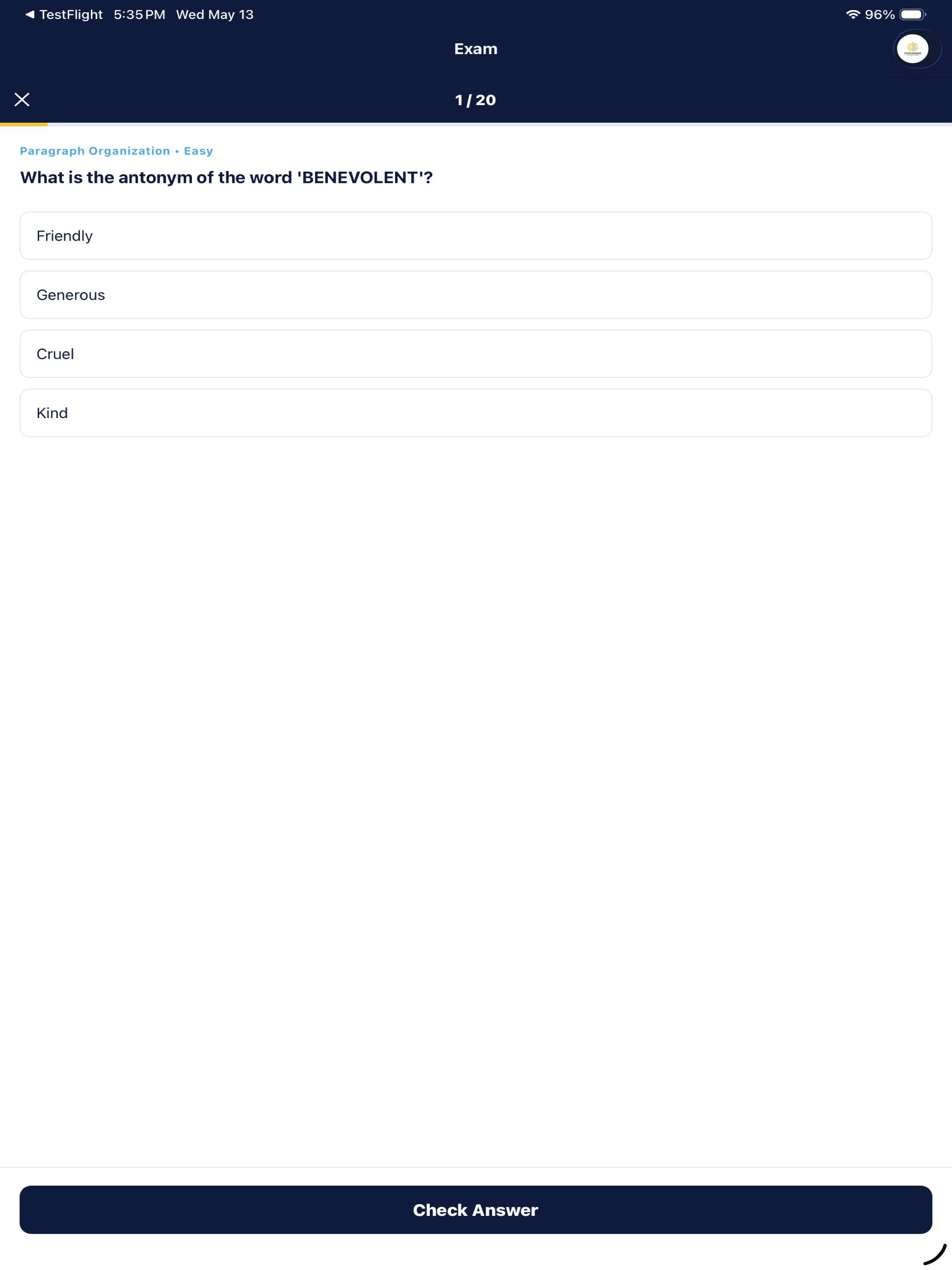 CivilExam — Civil Service Prep screenshot 7