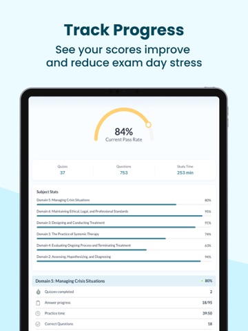 MFT EXAM PREP 2026 | AI Tests iPad screenshot