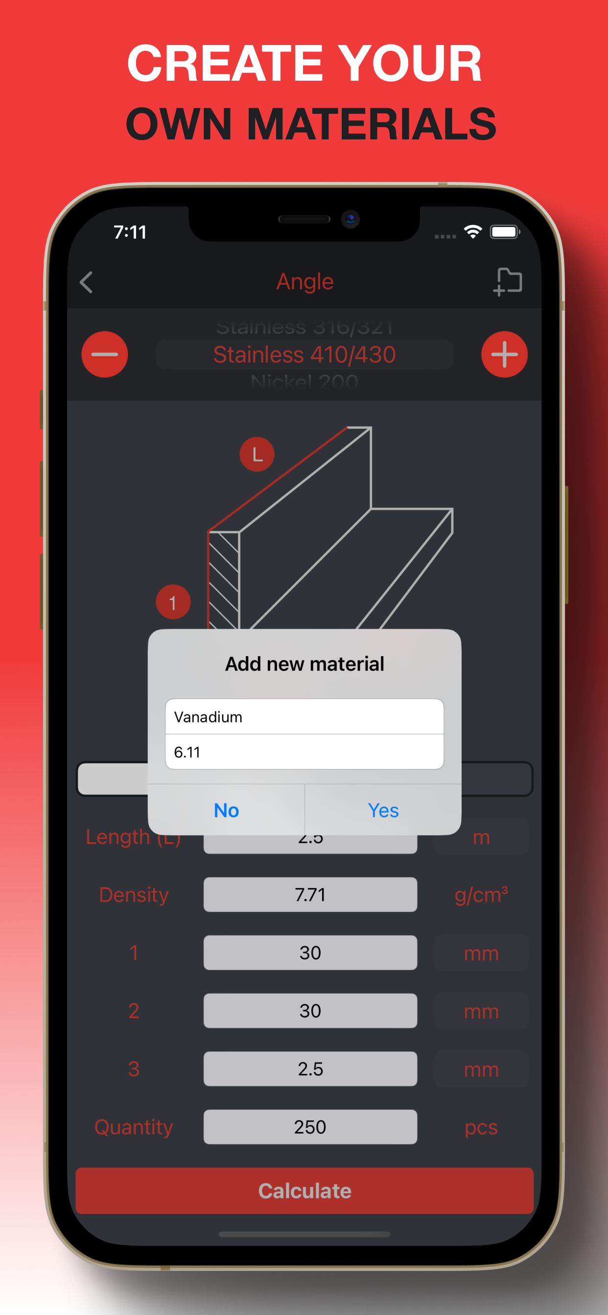 Rebar Weight. Metal Calculator