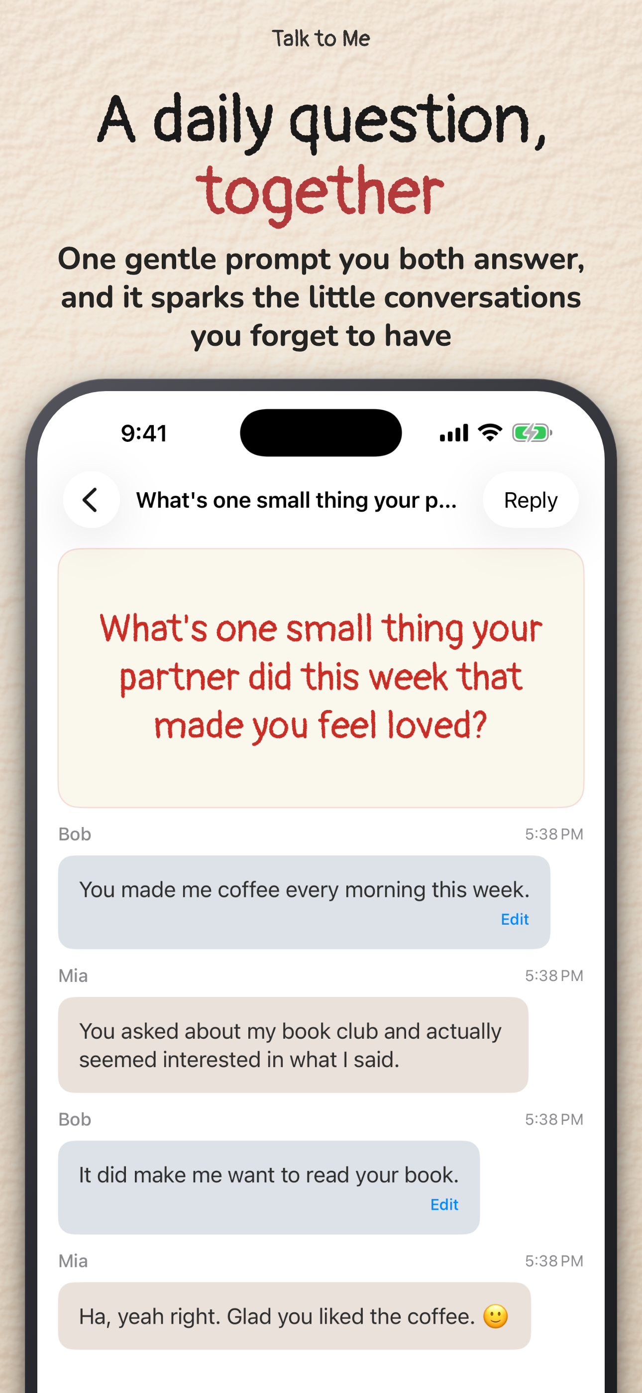 talk-2-me: Couples Chat screenshot 4