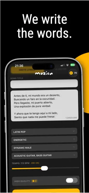 Muzica AI iPhone screenshot 3