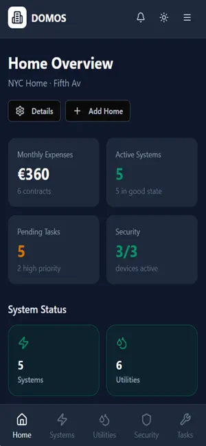 Domos - Your Home Manager screenshot 1