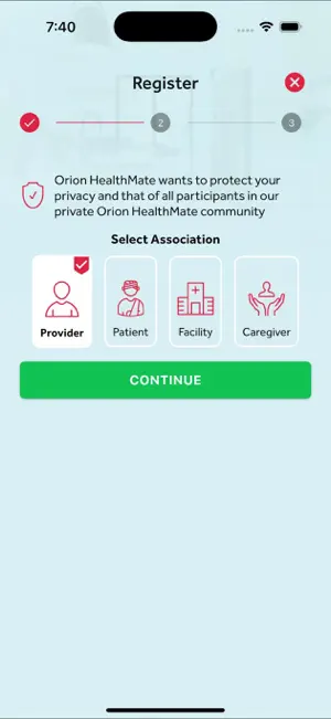 Orion HealthMate screenshot 2