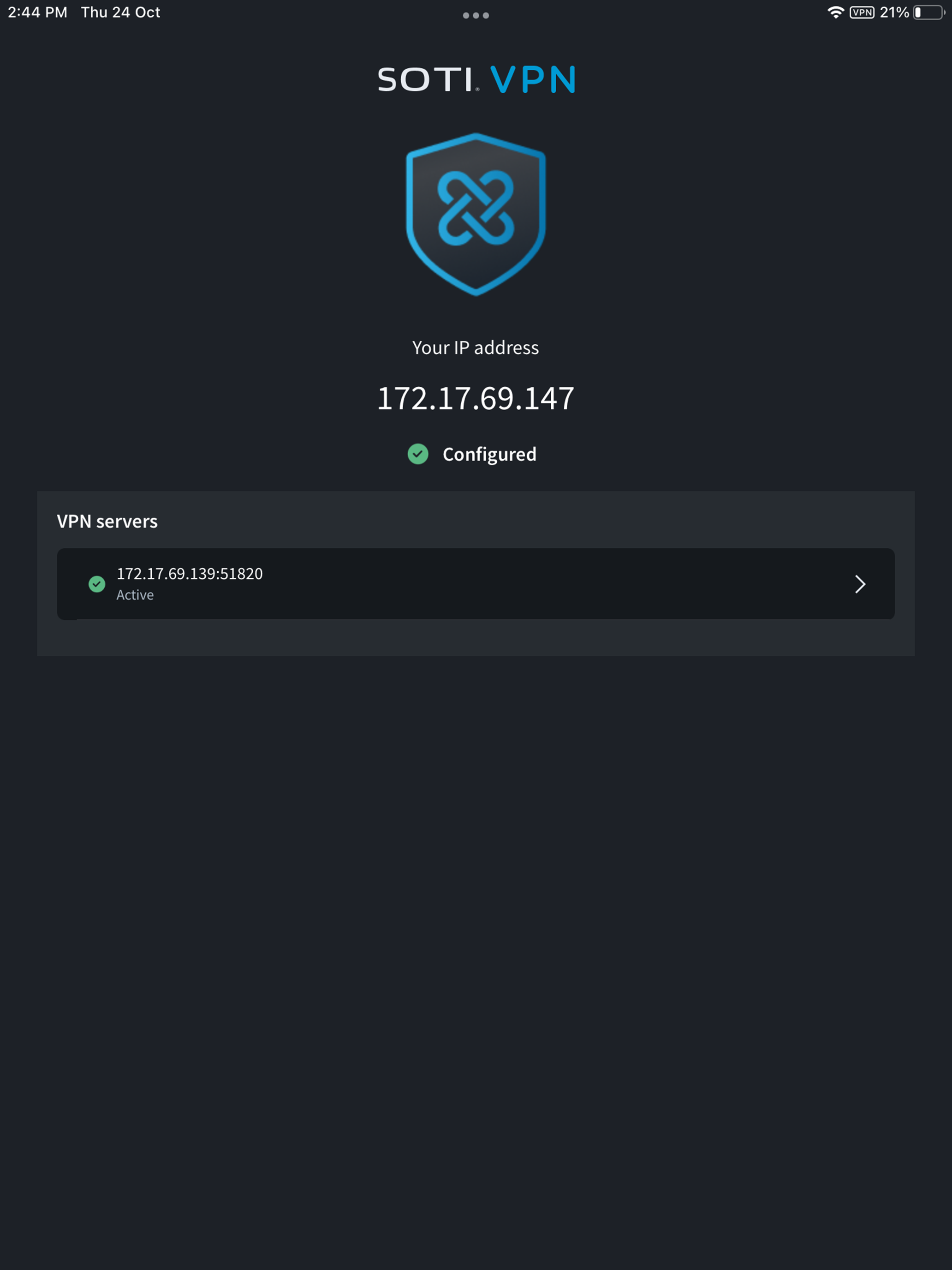 SOTI VPN screenshot 4