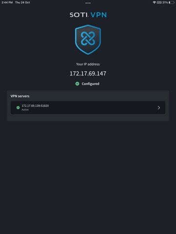 SOTI VPN iPad screenshot