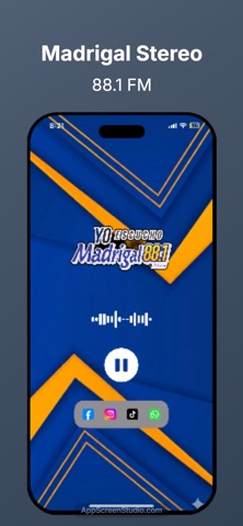 Madrigal Estereo 88.1 FM iPhone screenshot
