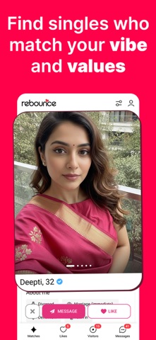 Rebounce Matrimony App screenshot
