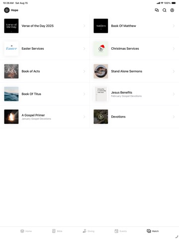 Hope.Snohomish iPad screenshot