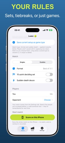 Luasc - Tennis scorekeeping iPhone screenshot
