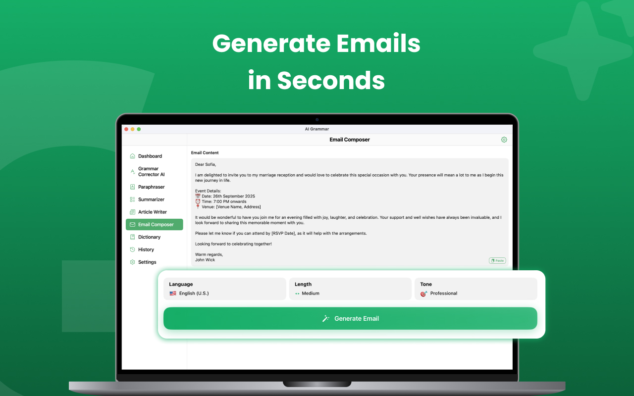 Grammar Check Corrector AI App