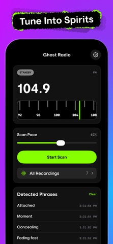 Ghost Radio: EVP Spirit Box iPhone screenshot