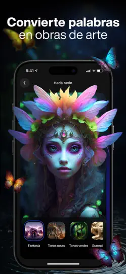 Captura de pantalla de DaVinci - Crea Imágenes Con IA en iPhone 4
