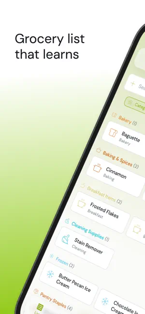 Zupply: Grocery lists with AI screenshot 1