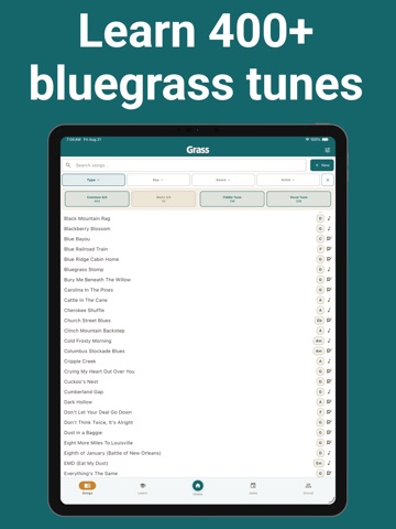 Start Jamming with Grass iPad screenshot