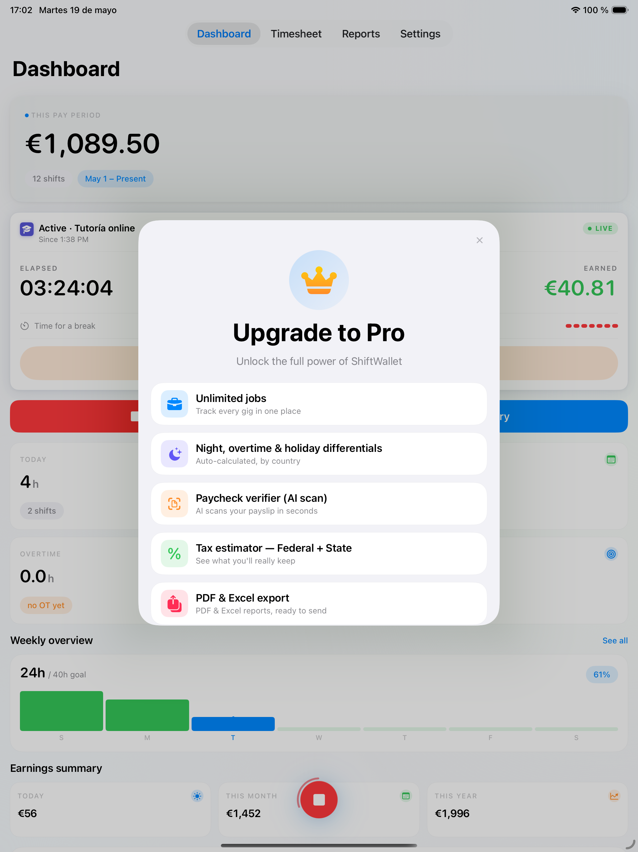 ShiftWallet: Check My Pay