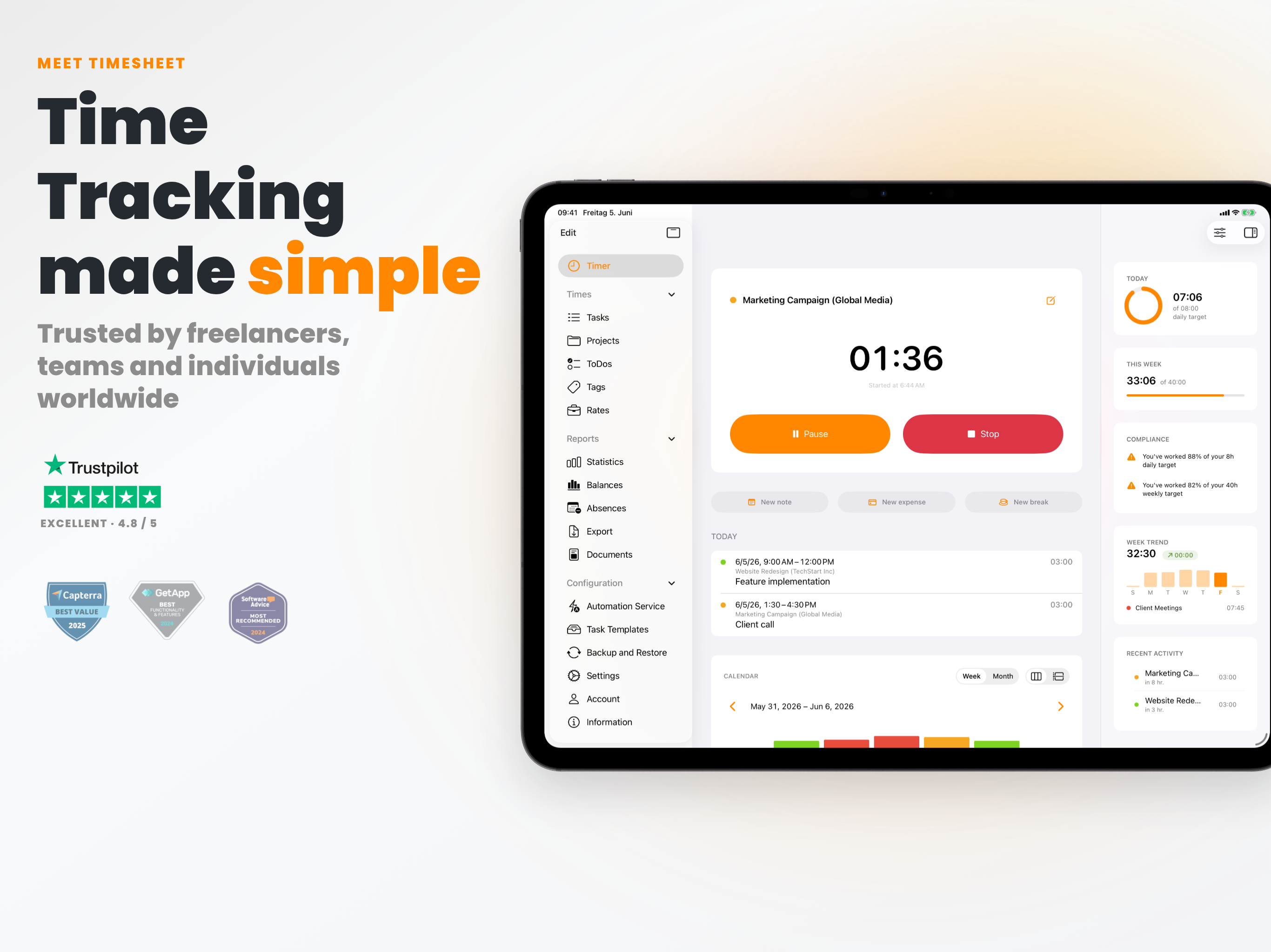 Timesheet IO - Time Tracker screenshot 7