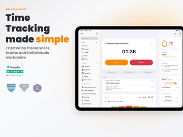 Timesheet IO - Time Tracker iPad screenshot