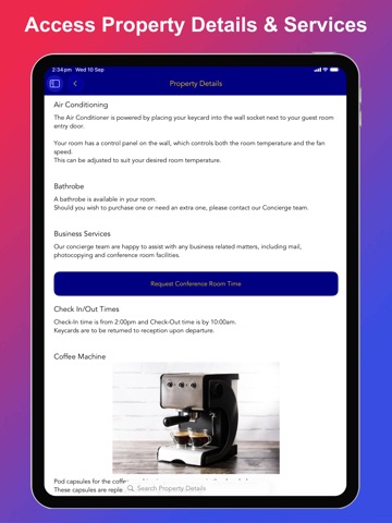 Hinfo iPad screenshot