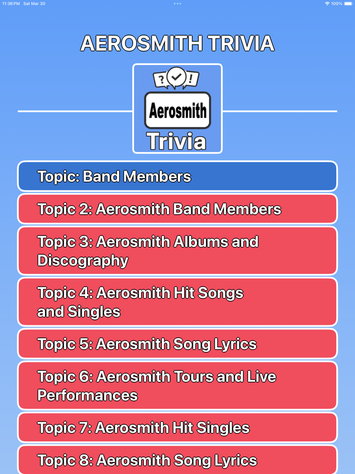Aerosmith Trivia