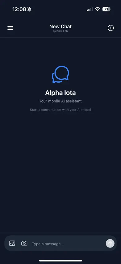 Alpha Iota AI Open LLM Client screenshot 1
