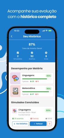 Simulados do Encceja 2026 screenshot