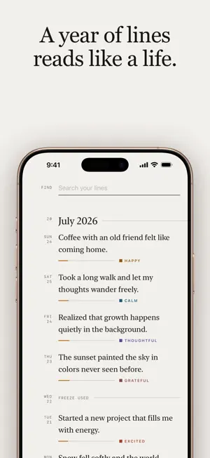 Micro Journal: One Line a Day screenshot 3