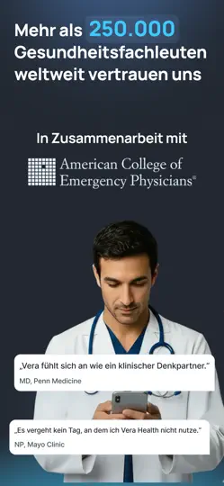 Screenshot von Vera Health: KI Für Ärzte auf dem iPhone 3