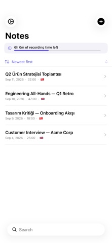 LynxNote — Meeting Notes Screenshot 1 of 5