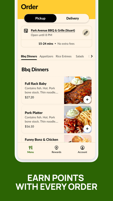 Park Avenue BBQ Grille Screenshot