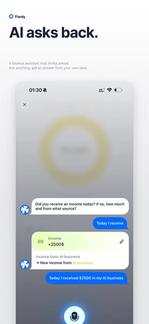 Fienly: AI Money Tracker screenshot 2