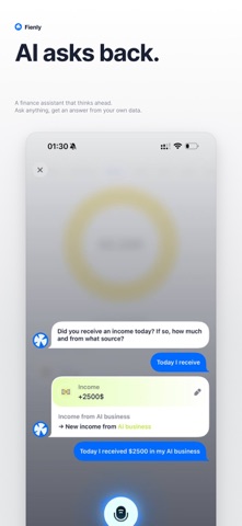 Fienly: AI Money Tracker Screenshot 2 of 5