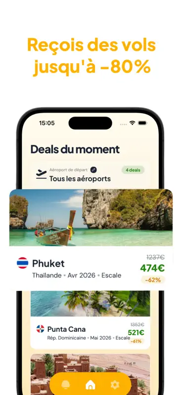 Yoopi – Alertes Vols Pas Chers screenshot 1 of 4