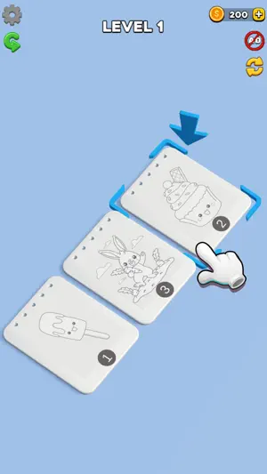 Book Fold Page Folding Puzzle screenshot 1