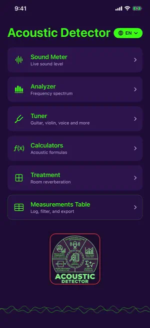 Acoustic Detector screenshot 1