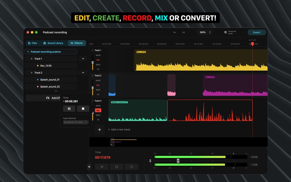 #2. Audio One: Easy Music Editing (macOS) By: Bitnite, TOO