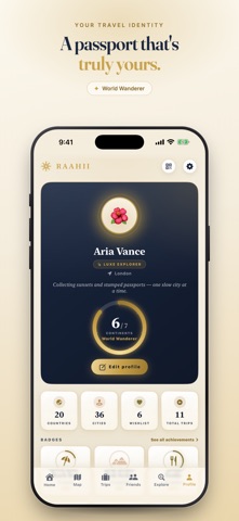 RAAHII: Travel Map & Tracker Screenshot 2 of 8