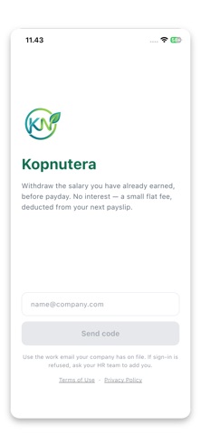 Kopnutera iPhone screenshot